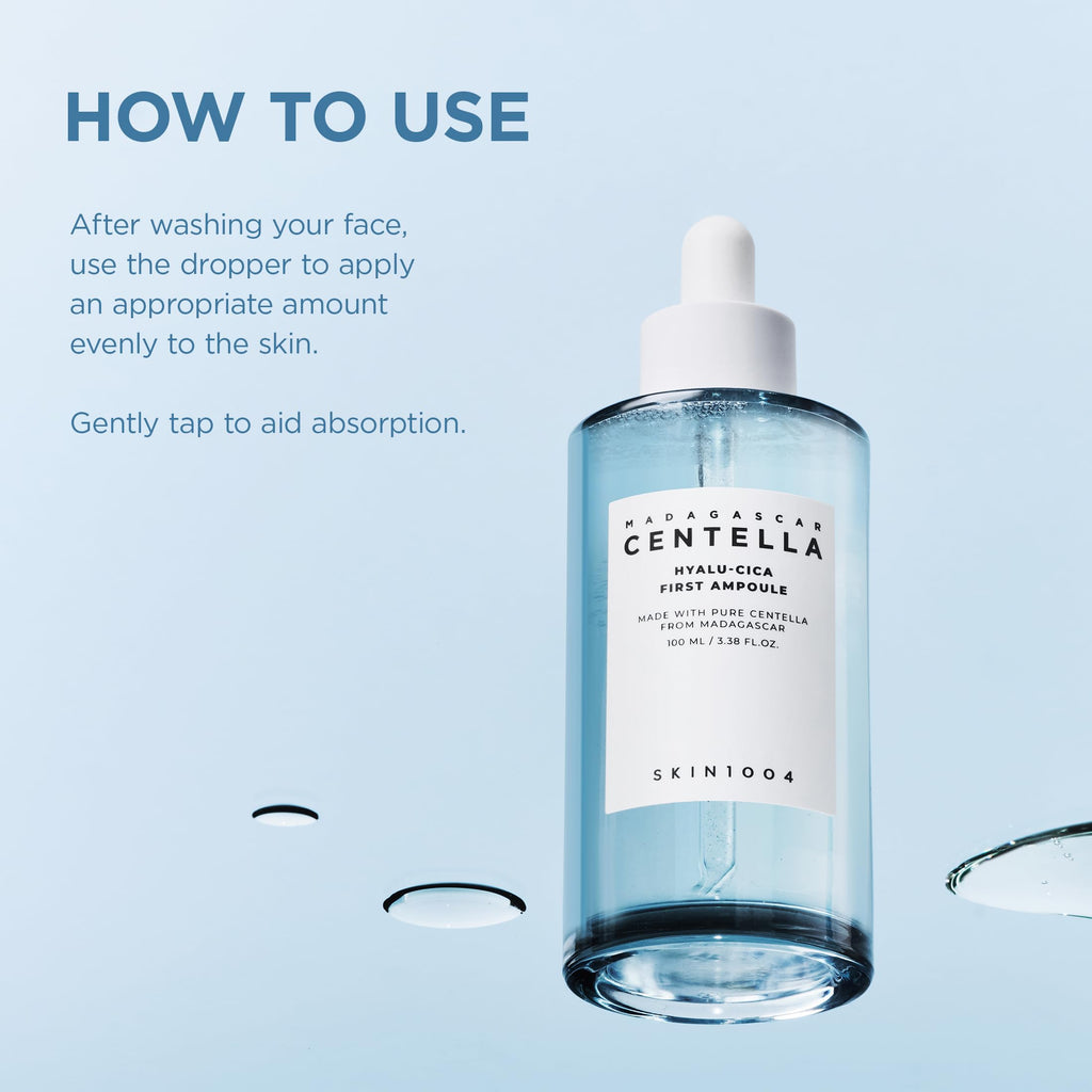 SKIN1004 Hyalu-Cica First Ampoule – Deep Hydration with Hyaluronic Acid & Madagascar Centella (100 ml)