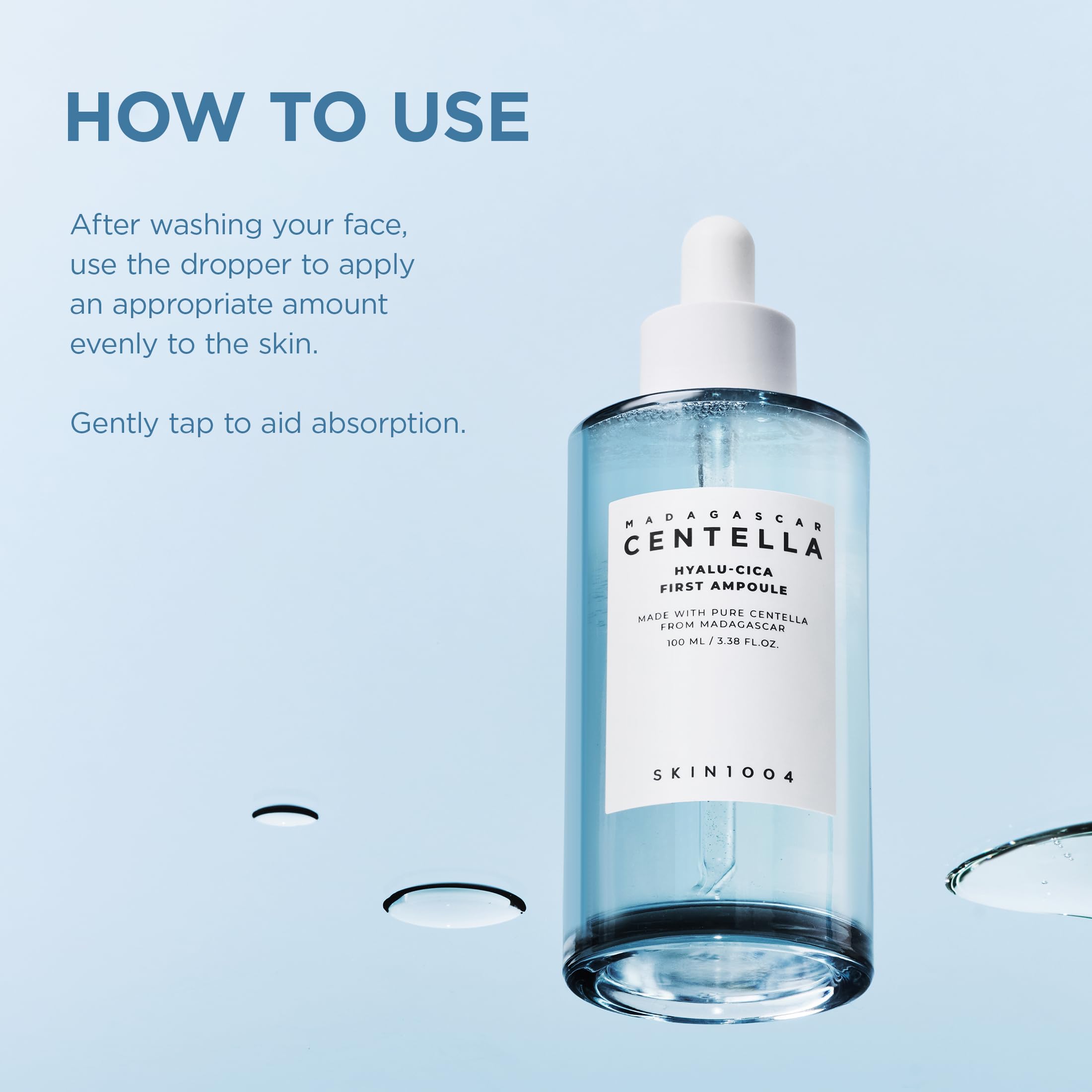 SKIN1004 Hyalu-Cica First Ampoule – Deep Hydration with Hyaluronic Acid & Madagascar Centella (100 ml)