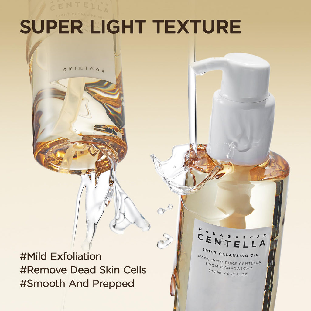 SKIN1004 Madagascar Centella Light Cleansing Oil 200ml – Gentle Face Cleanser