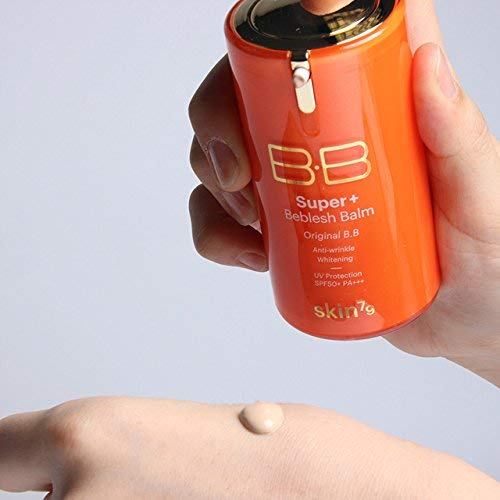 [SKIN79] Super Plus Beblesh Balm Orange BB Cream #21 Yellow Beige – Triple Function, Vitamin Complex, 1.35 fl oz