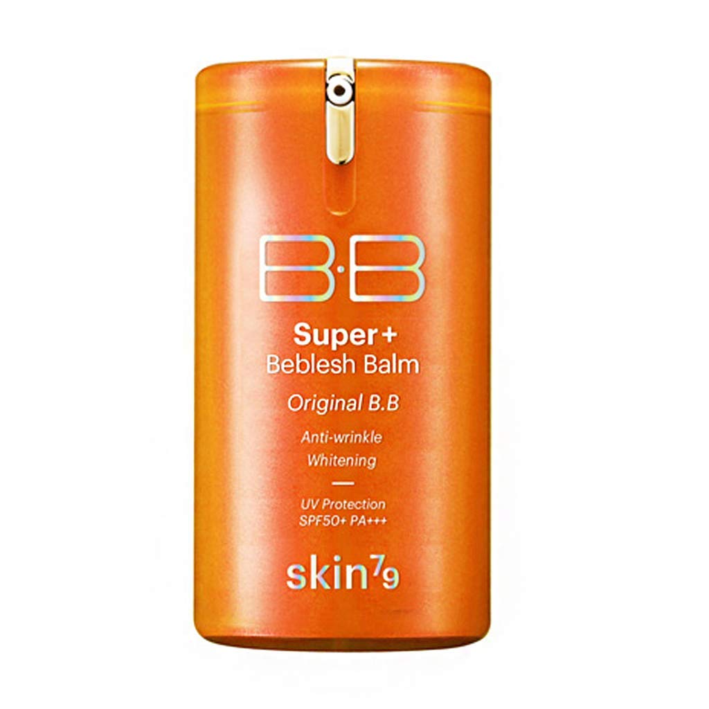 [SKIN79] Super Plus Beblesh Balm Orange BB Cream #21 Yellow Beige – Triple Function, Vitamin Complex, 1.35 fl oz
