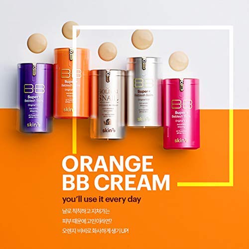[SKIN79] Super Plus Beblesh Balm Orange BB Cream #21 Yellow Beige – Triple Function, Vitamin Complex, 1.35 fl oz