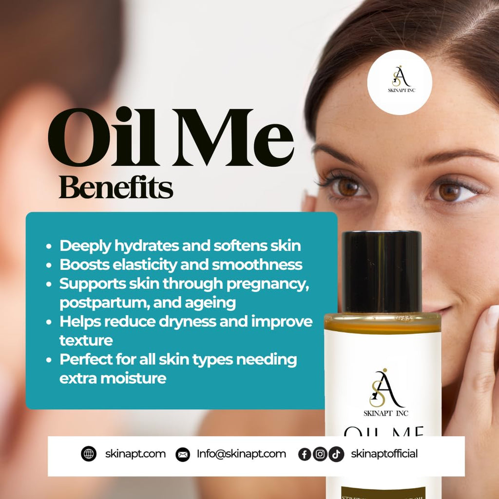 Skinapt Inc Oil Me: Hydrating Stretch Mark Oil for Belly & Body - 100 ml