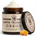 SKINARVE Beef Tallow for Skin – 4oz Unscented, Organic Grass-Fed Whipped Tallow with Honey Balm