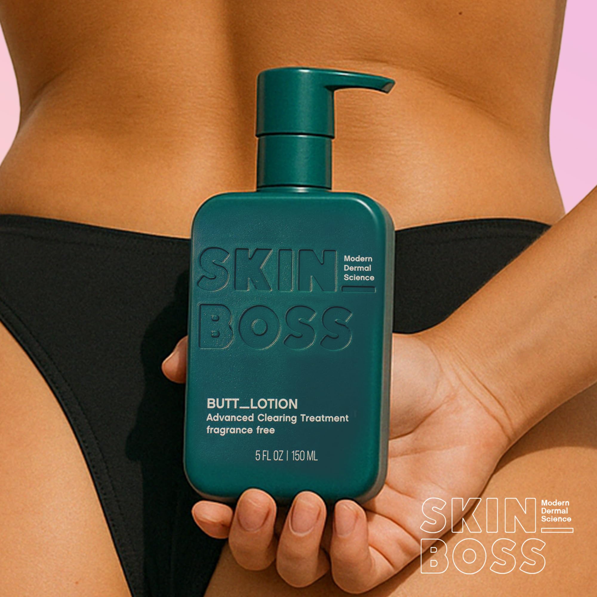 SKINBOSS Butt Acne Clearing Treatment – Hydrating Body Lotion for Back, Bum & Thighs (5 oz)