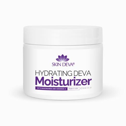 SKIN DEVA 2 oz Hydrating Moisturizer with Niacinamide & Ceramide – Oil-Free Daily Face Cream