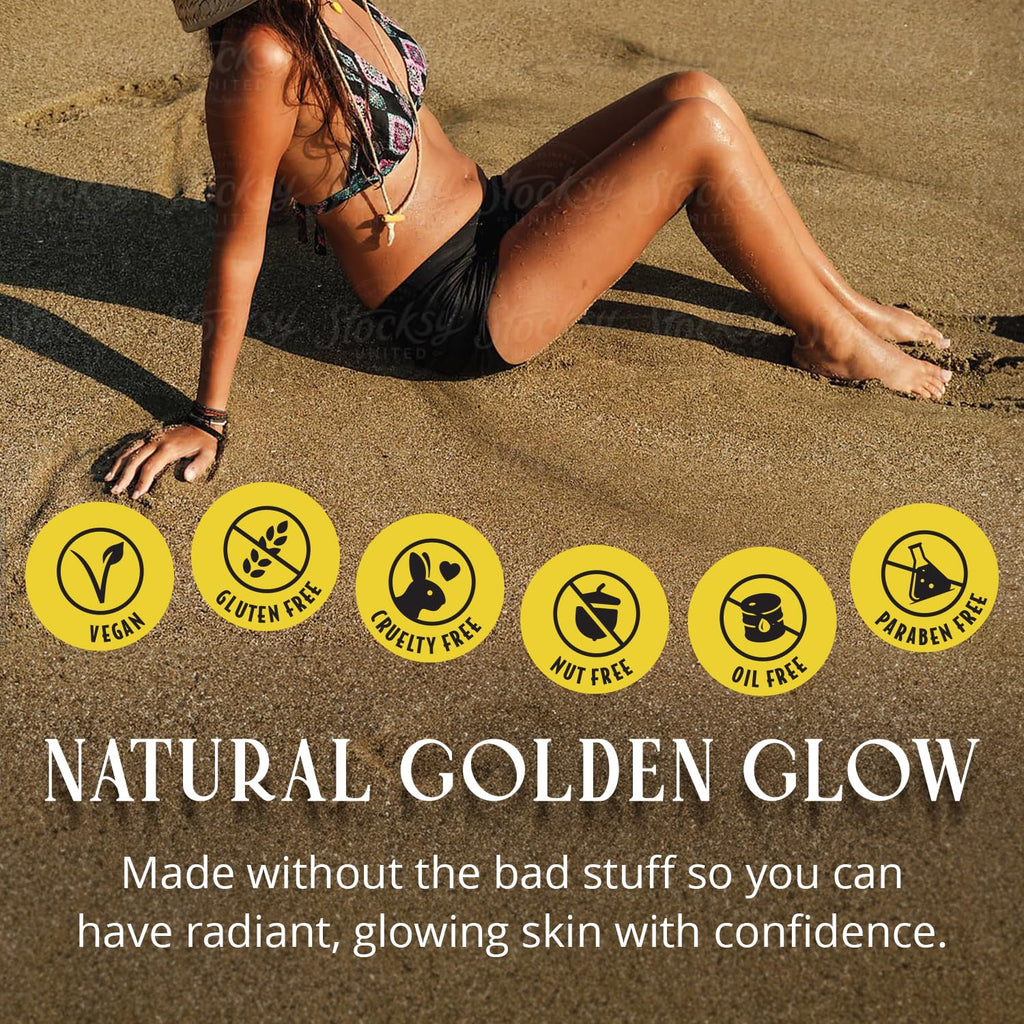 Skinerals Self Tanner Mousse – Organic Sunless Tanner for Face & Body, Quick-Drying & Streak-Free