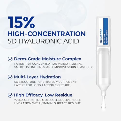 SKINERSE Intensive Repair Serum — 15% Hyaluronic Acid for Sensitive Skin