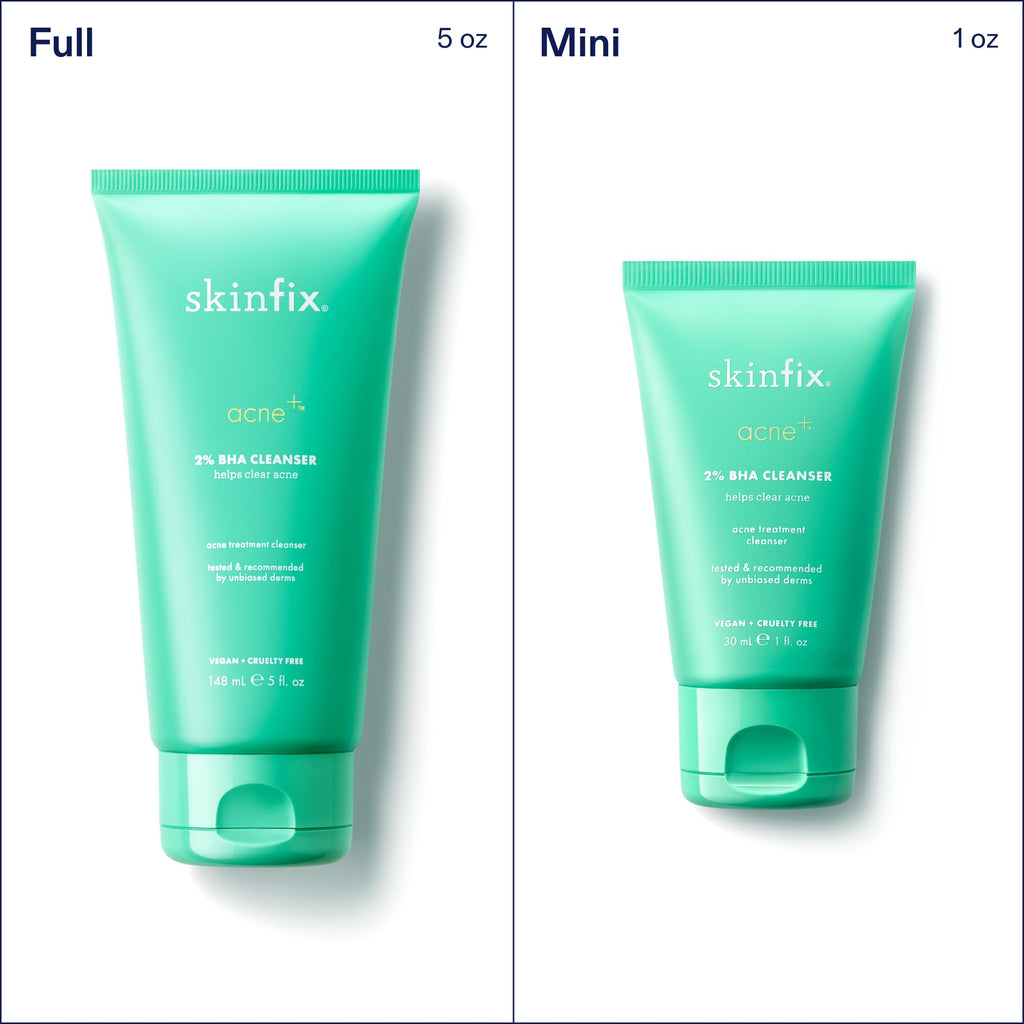 Skinfix 2% BHA Cleanser - Fragrance-Free Acne Care for All Skin Types (5 oz) | Vegan & Cruelty-Free