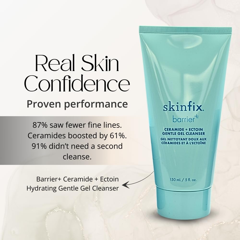 Skinfix The Barrier Bundle Set – Hydration + Plumping Gel Cleanser, Niacinamide Serum, Triple Lipid-Peptide Cream
