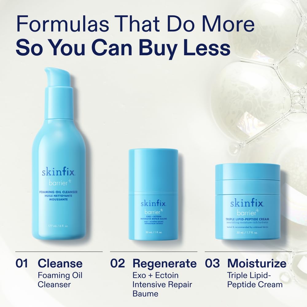 Skinfix Exo + Ectoin Intensive Repair Baume – Retinol-Free Serum with Hyaluronic Acid & Peptides