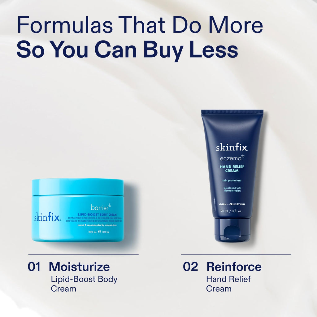 Skinfix Lipid-Boost Body Cream – 10 oz, Fragrance-Free, Vegan & Cruelty-Free Hydration & Barrier Support