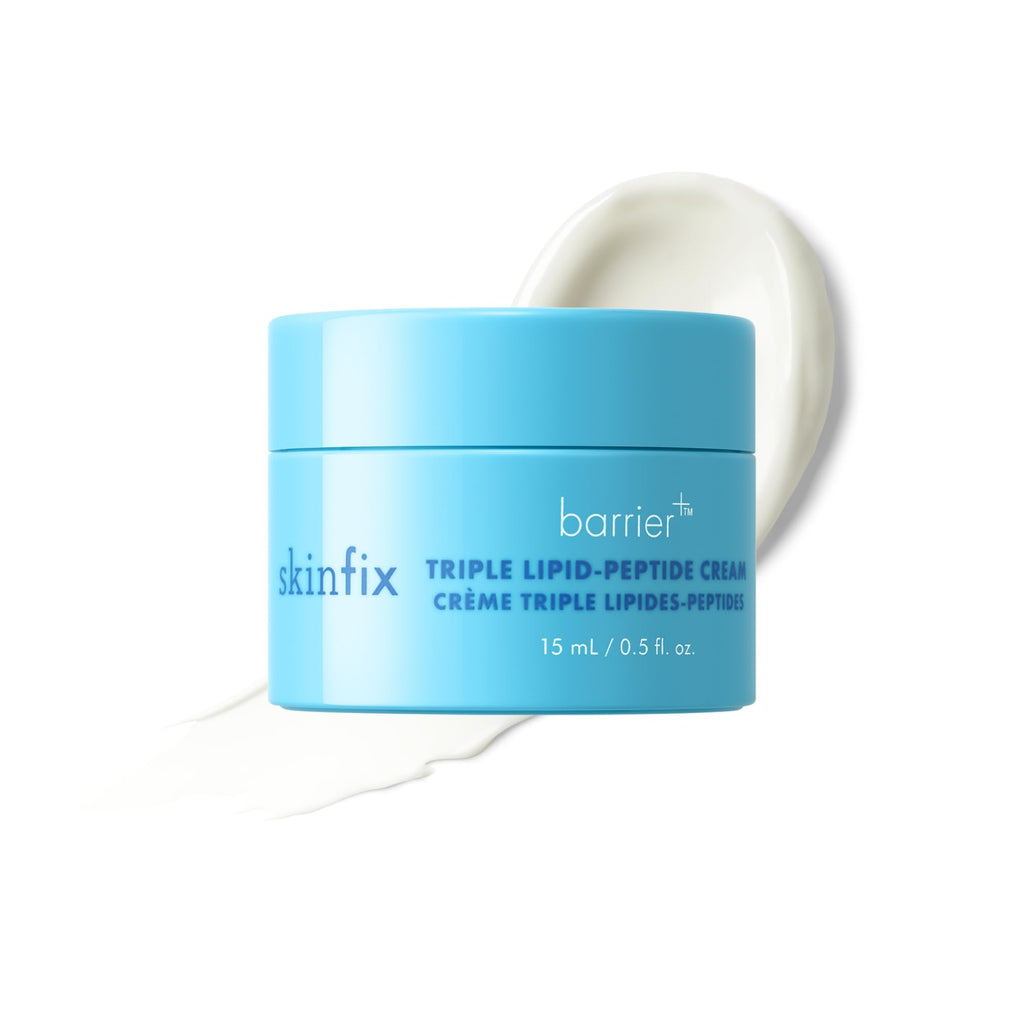 Skinfix Triple Lipid-Peptide Cream Mini – 0.5 oz Rich Moisturizer for Dry, Sensitive Skin