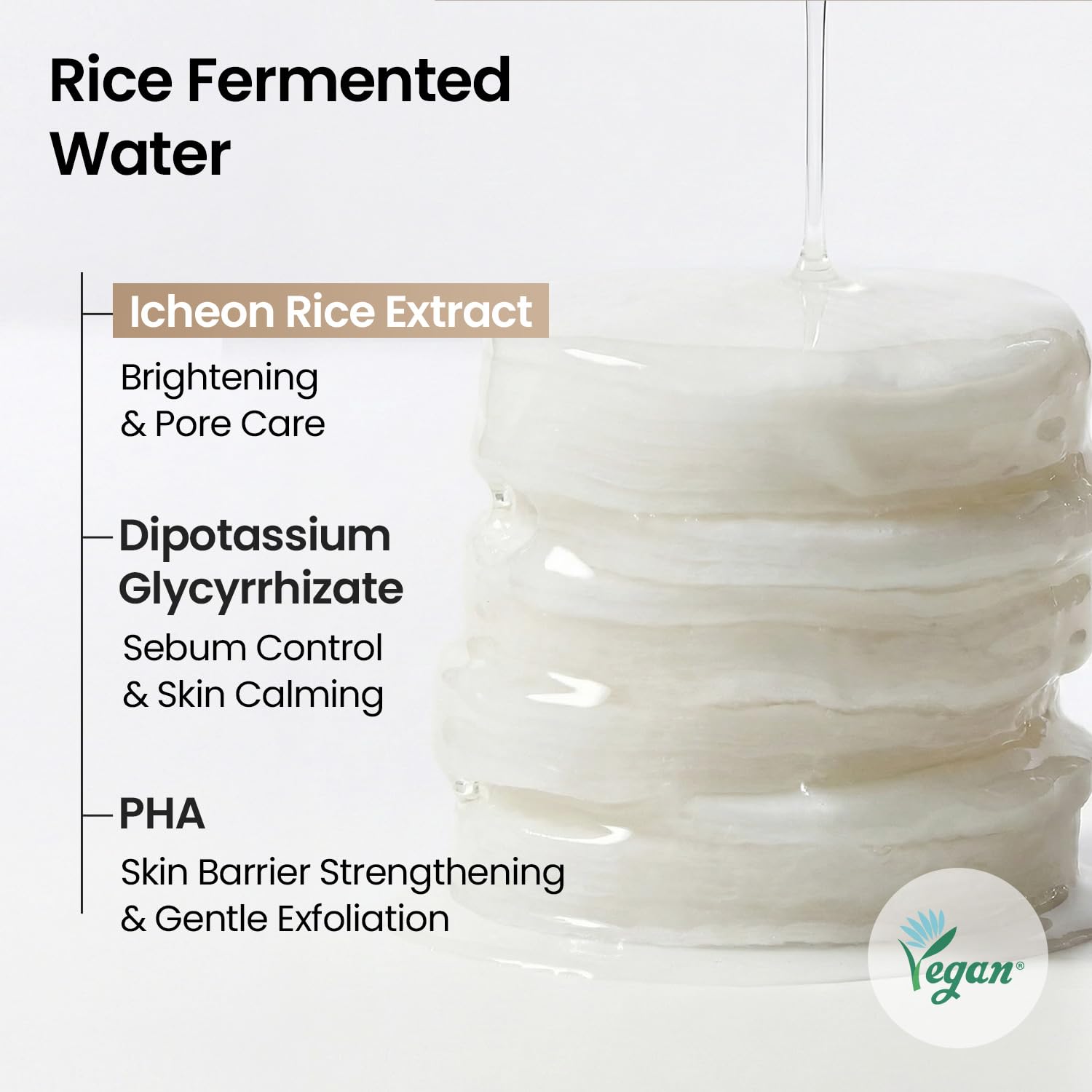 SKINFOOD 1957 Rice Brightening Toner Pad – Glass Skin Glow, Hydration, 60 Pads