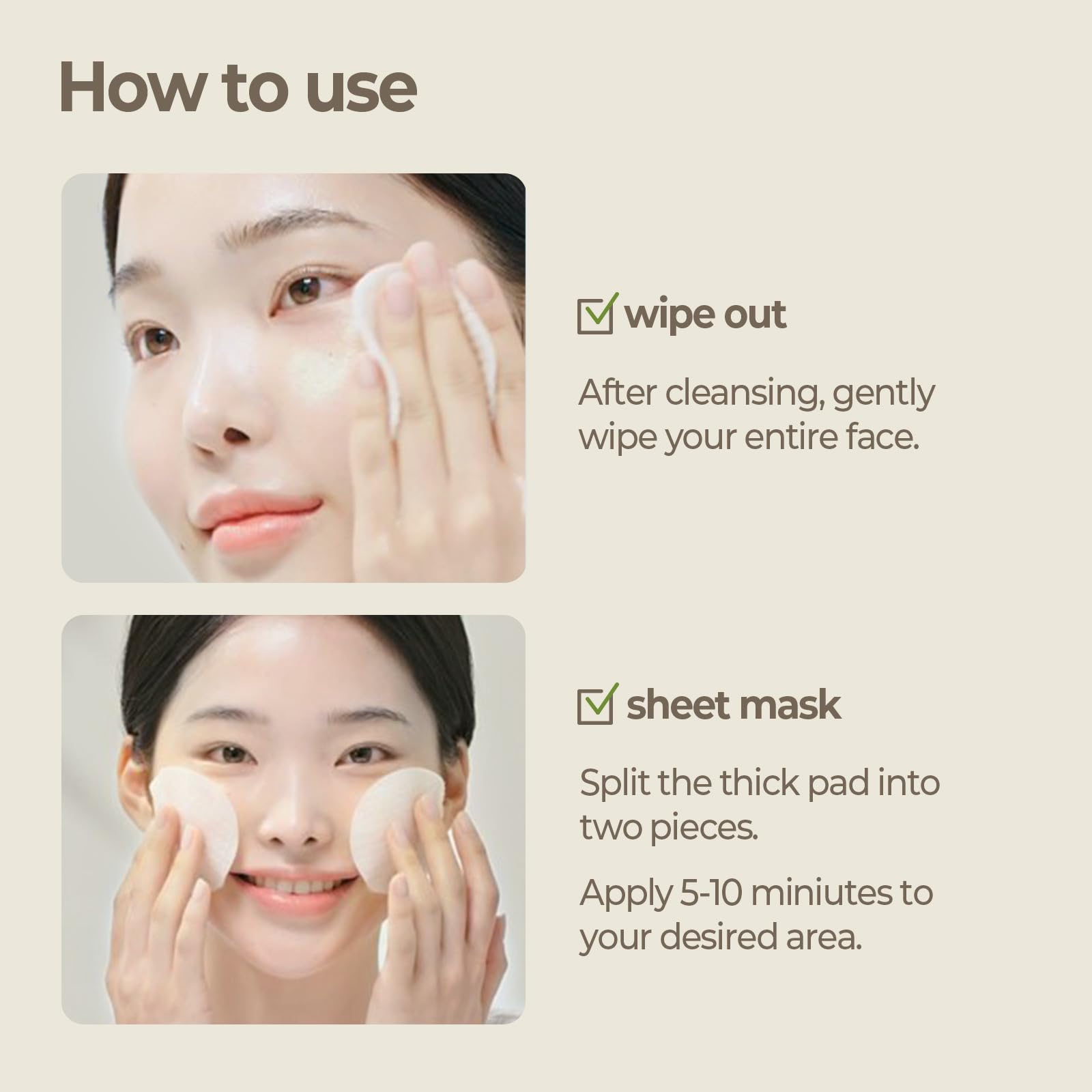 SKINFOOD 1957 Rice Brightening Toner Pad – Glass Skin Glow, Hydration, 60 Pads