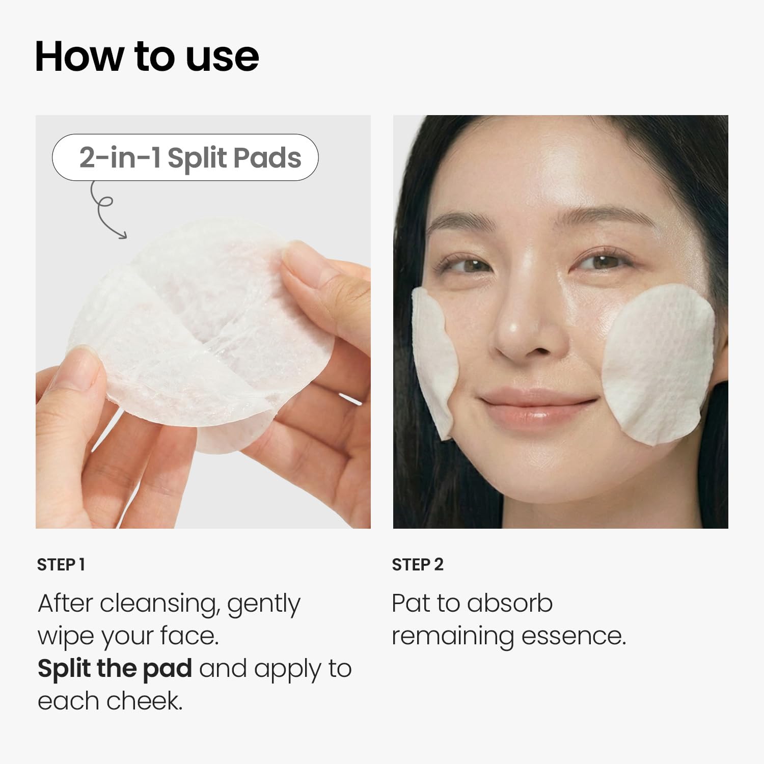 SKINFOOD 1957 Rice Brightening Toner Pad – Glass Skin Glow, Hydration, 60 Pads