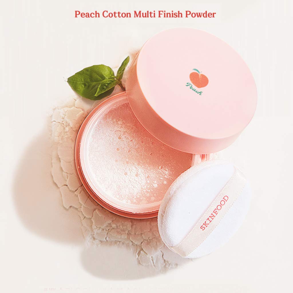 SKINFOOD 1957 Peach Cotton Multi Finish Powder 15g | Sebum Control for Oily Skin