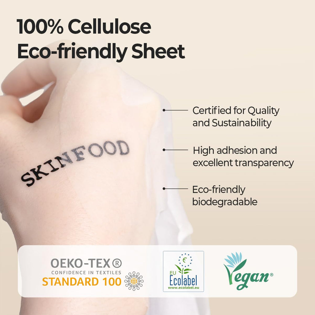 SKINFOOD Potato Madecassoside Daily Sheet Mask | Soothing Hydration, 30ea Bulk Pack