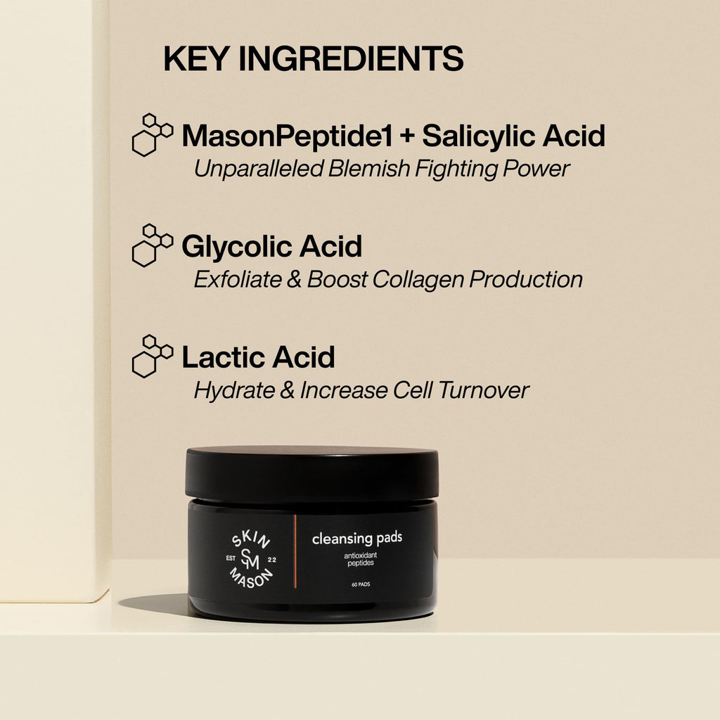 SkinMason Daily Exfoliating Pads – Cleansing, Hydration & MasonPeptide1