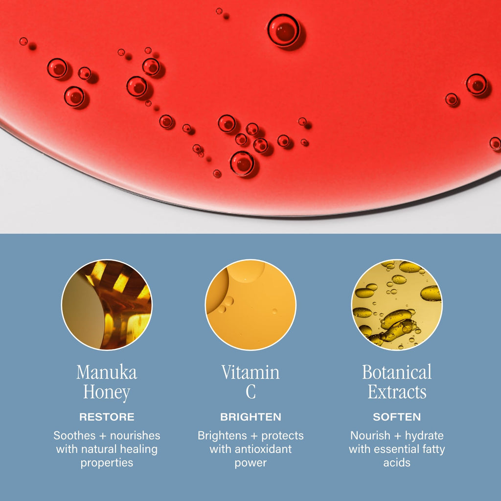SKINN Luminous Lip Oil Crimson – Ultra-Light Gloss with Vitamin C & Manuka Honey