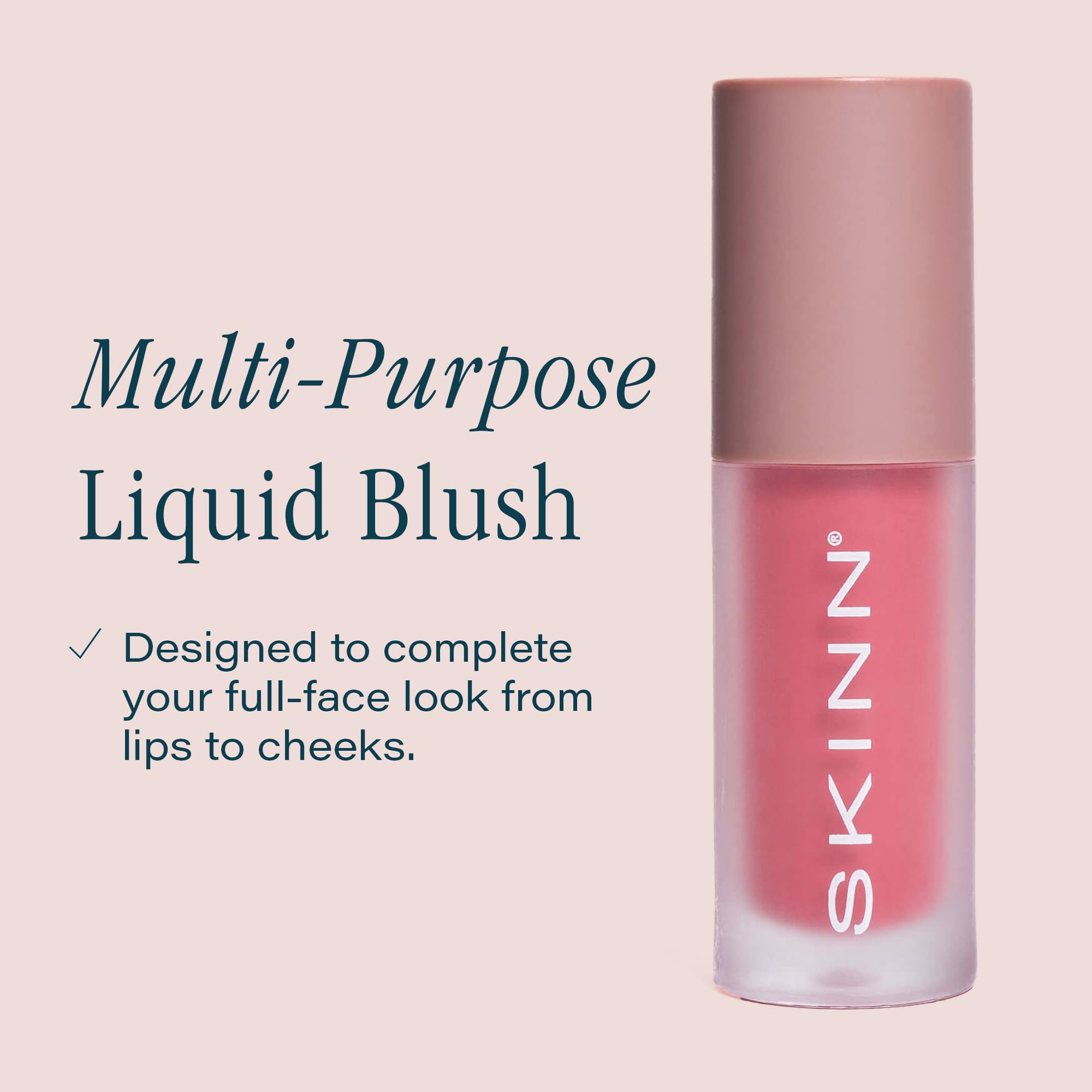 SKINN Treatment Liquid Blush – Pink | Hydrating, Buildable Color, Skincare-Infused