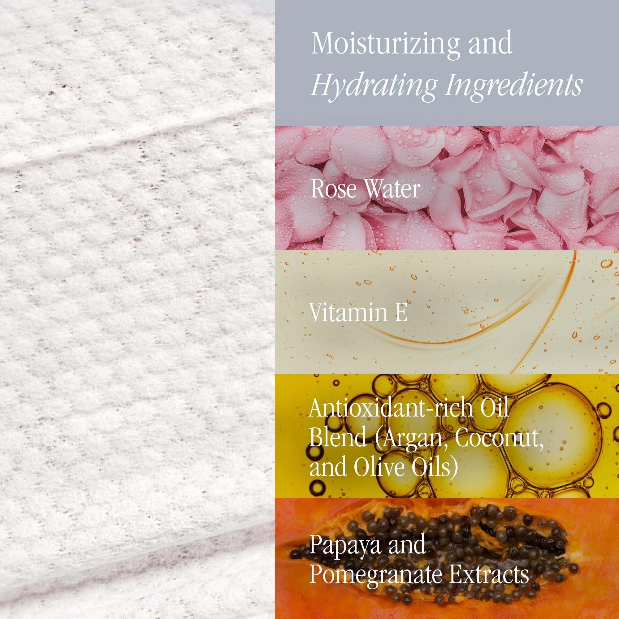 SKINN Facial Cleansing Makeup Remover Wipes | Hydrating Exfoliating Cloths