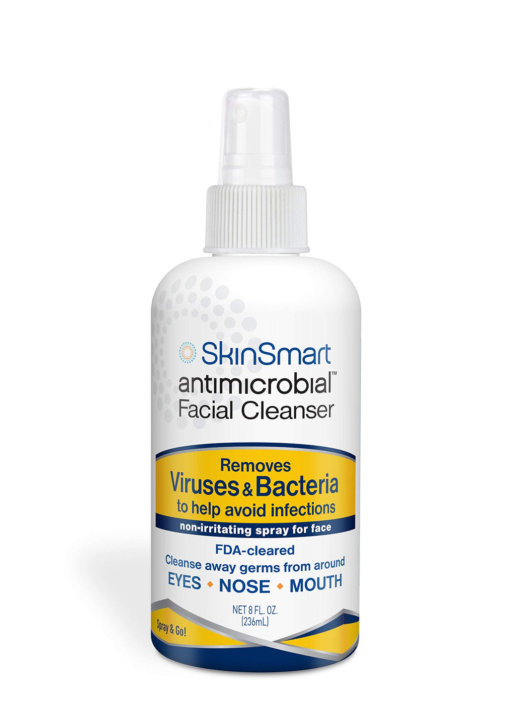 SkinSmart Antimicrobial Facial Spray – Hypochlorous, 8 oz, Non-Irritating