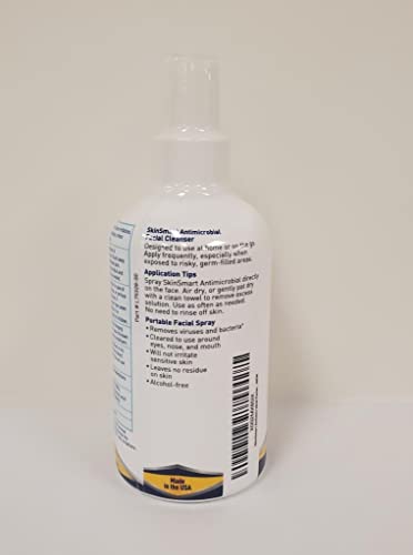 SkinSmart Antimicrobial Facial Spray – Hypochlorous, 8 oz, Non-Irritating