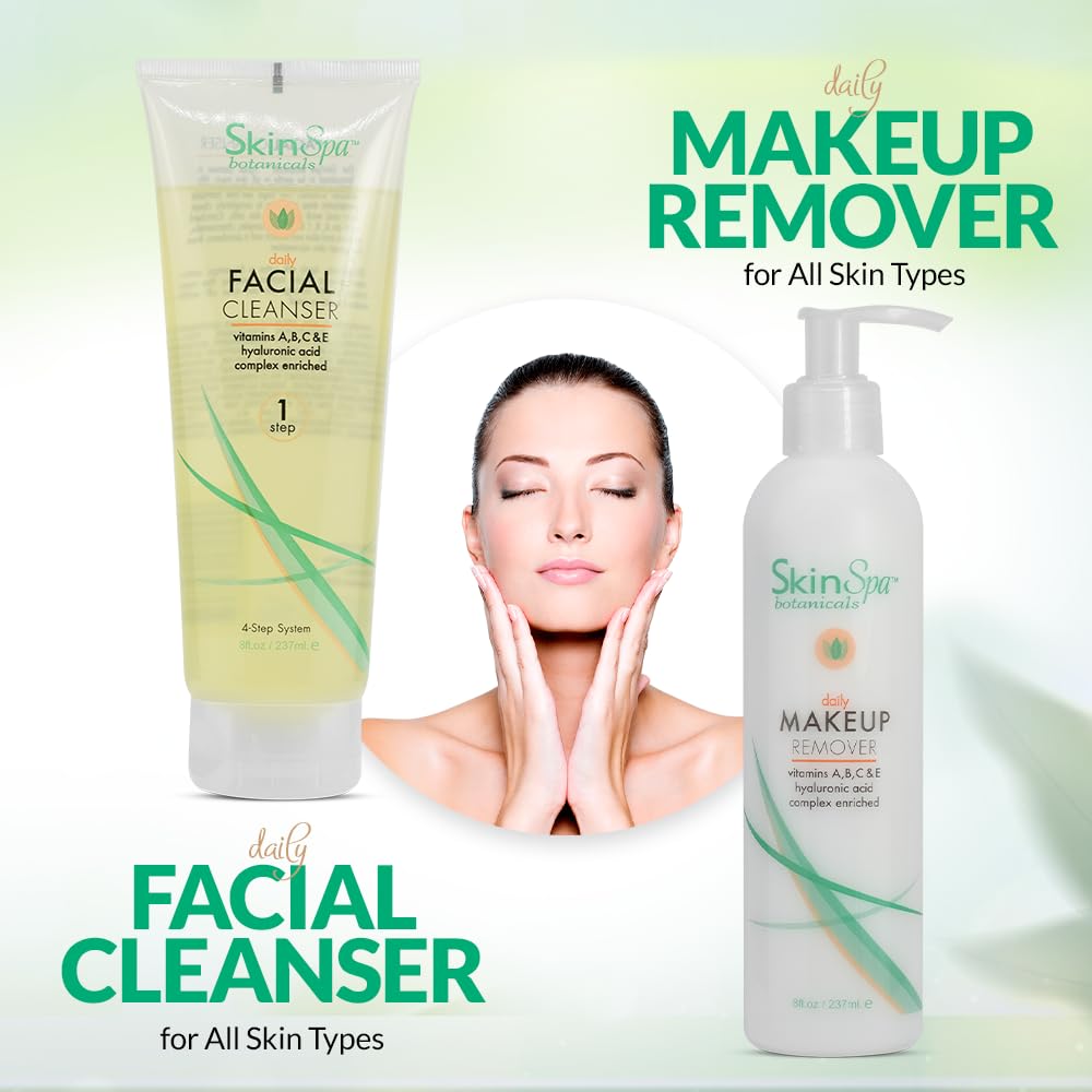 SkinSpa Facial Cleanser Set | Daily Care Kit with Aloe Vera – Face Wash, Scrub, Toner, Makeup Remover, Mud Mask & Moisturizer