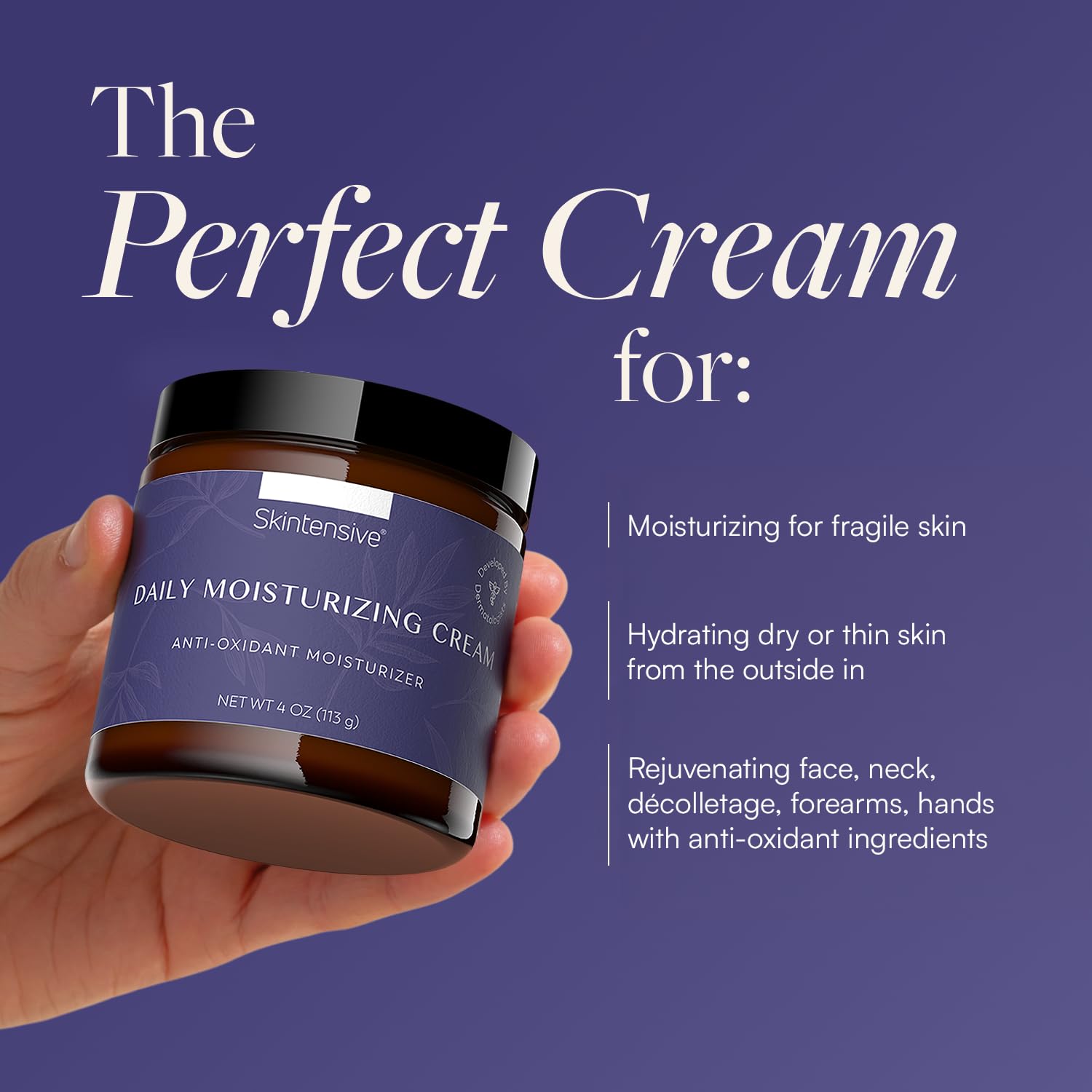 SKINTENSIVE Fragile Skin Moisturizing Cream – Daily Hydration for Thin Skin
