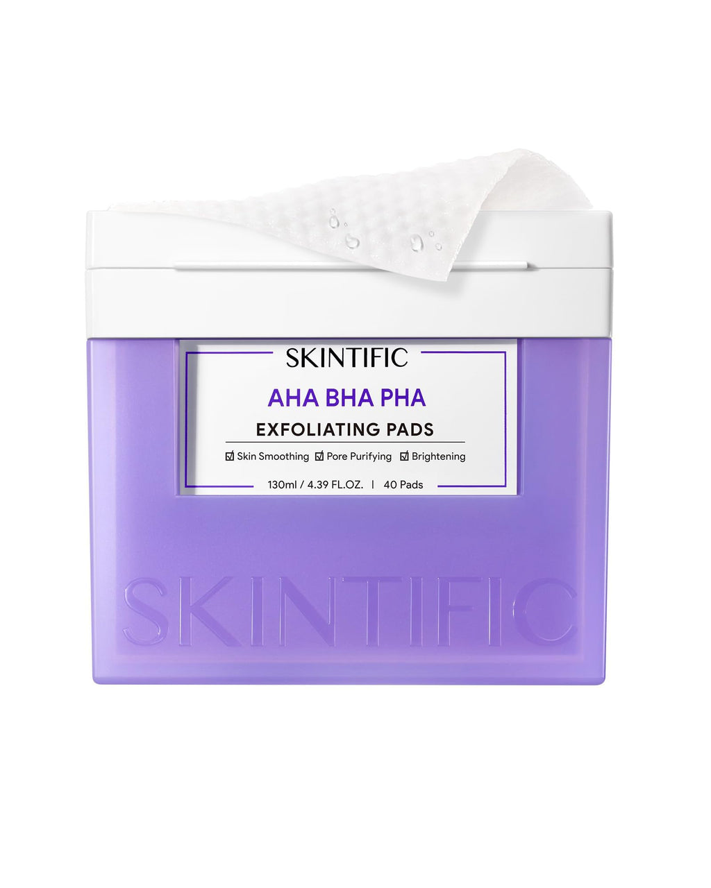 SKINTIFIC Gentle Exfoliating Pads – AHA/BHA/PHA & Niacinamide for Sensitive & Acne-Prone Skin