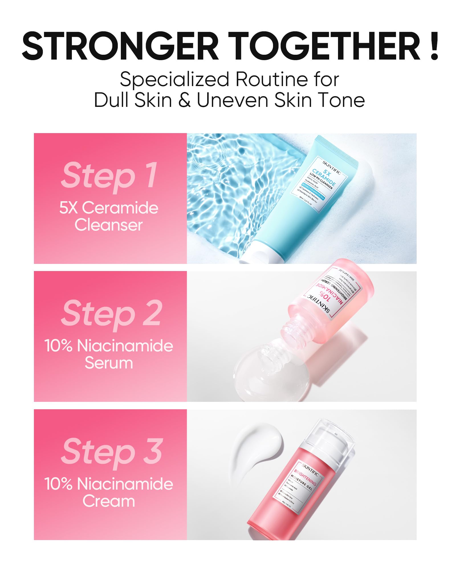 SKINTIFIC MSH Niacinamide Brightening Cream – Fades Dark Spots & Evens Skin Tone