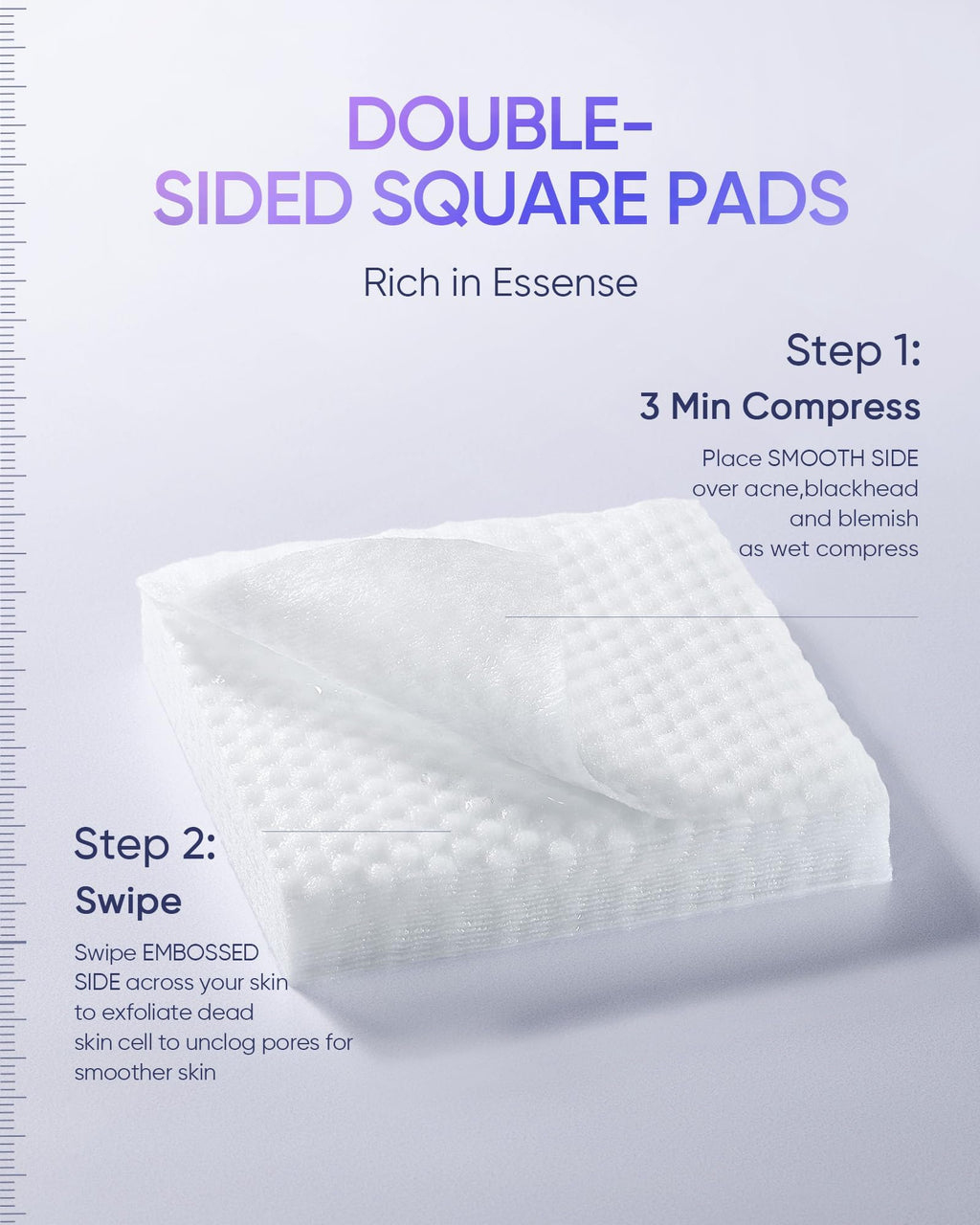 SKINTIFIC Gentle Exfoliating Pads – AHA/BHA/PHA & Niacinamide for Sensitive & Acne-Prone Skin