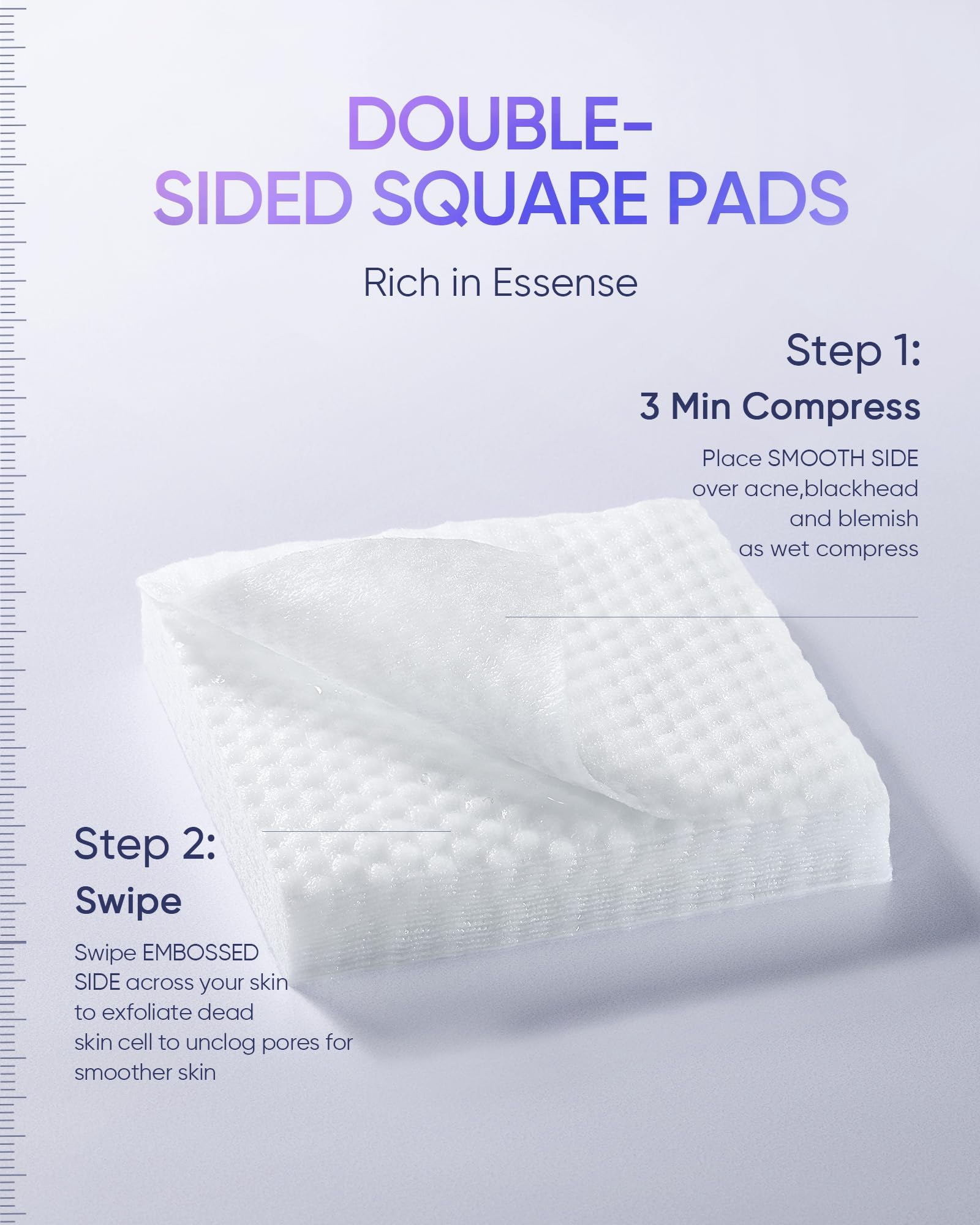 SKINTIFIC Gentle Exfoliating Pads – AHA/BHA/PHA & Niacinamide for Sensitive & Acne-Prone Skin