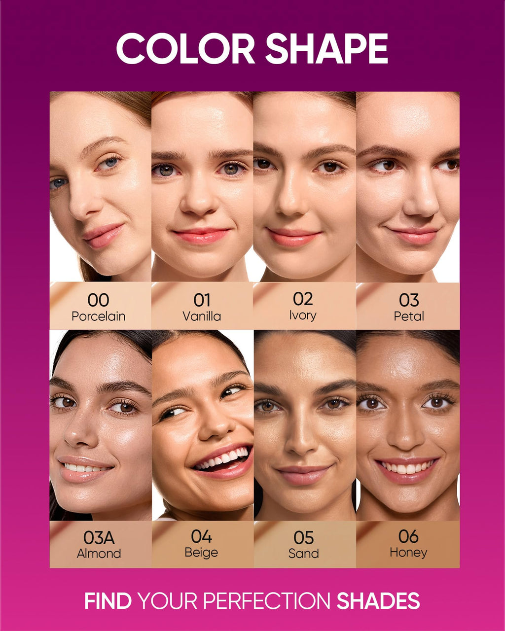 SKINTIFIC Pink Glow Cushion Foundation #01 Vanilla - Medium Coverage, Natural Dewy Finish