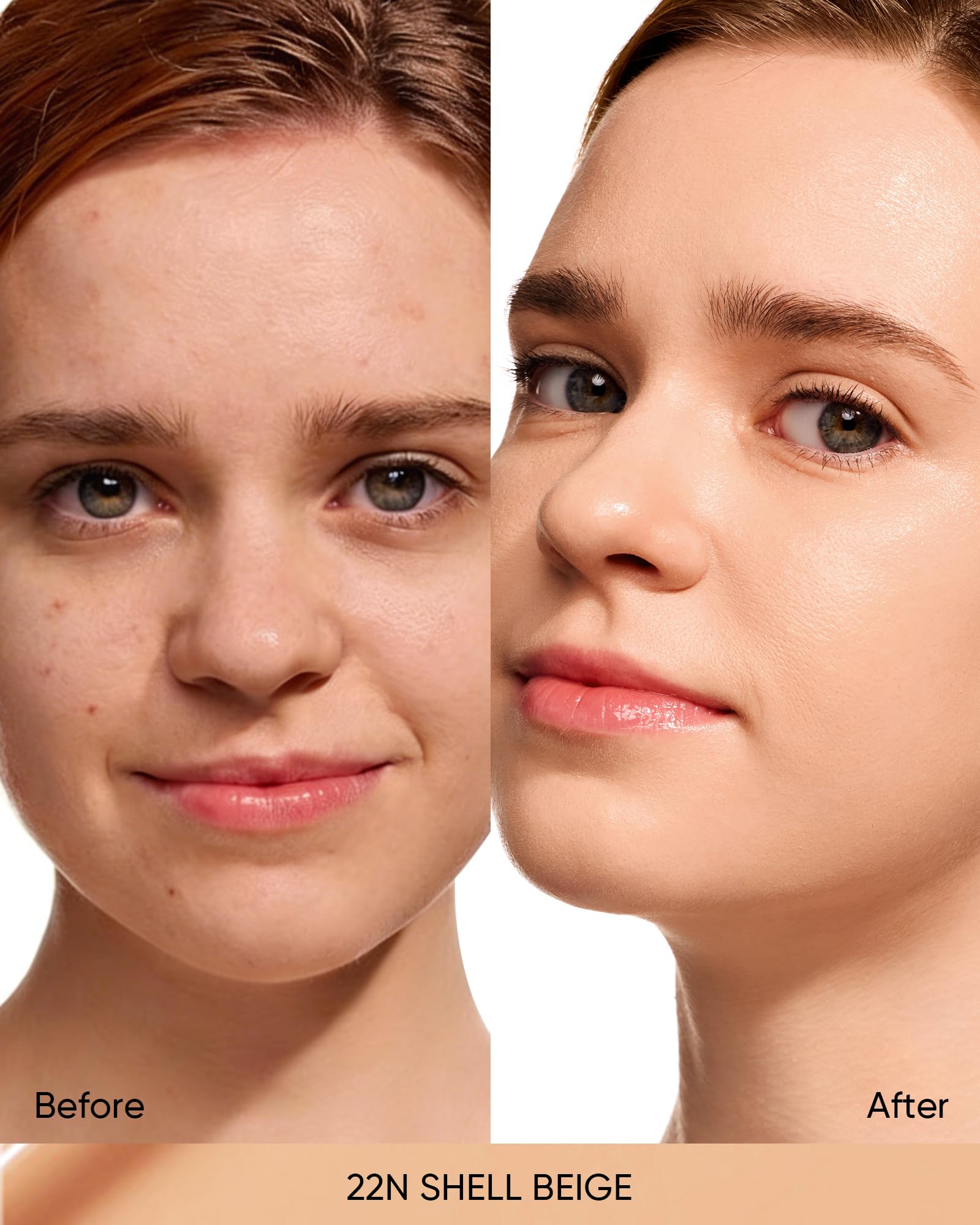 Skintific Full Coverage Cushion Foundation #22N Shell Beige | Satin Glow, Oil-Control & Waterproof
