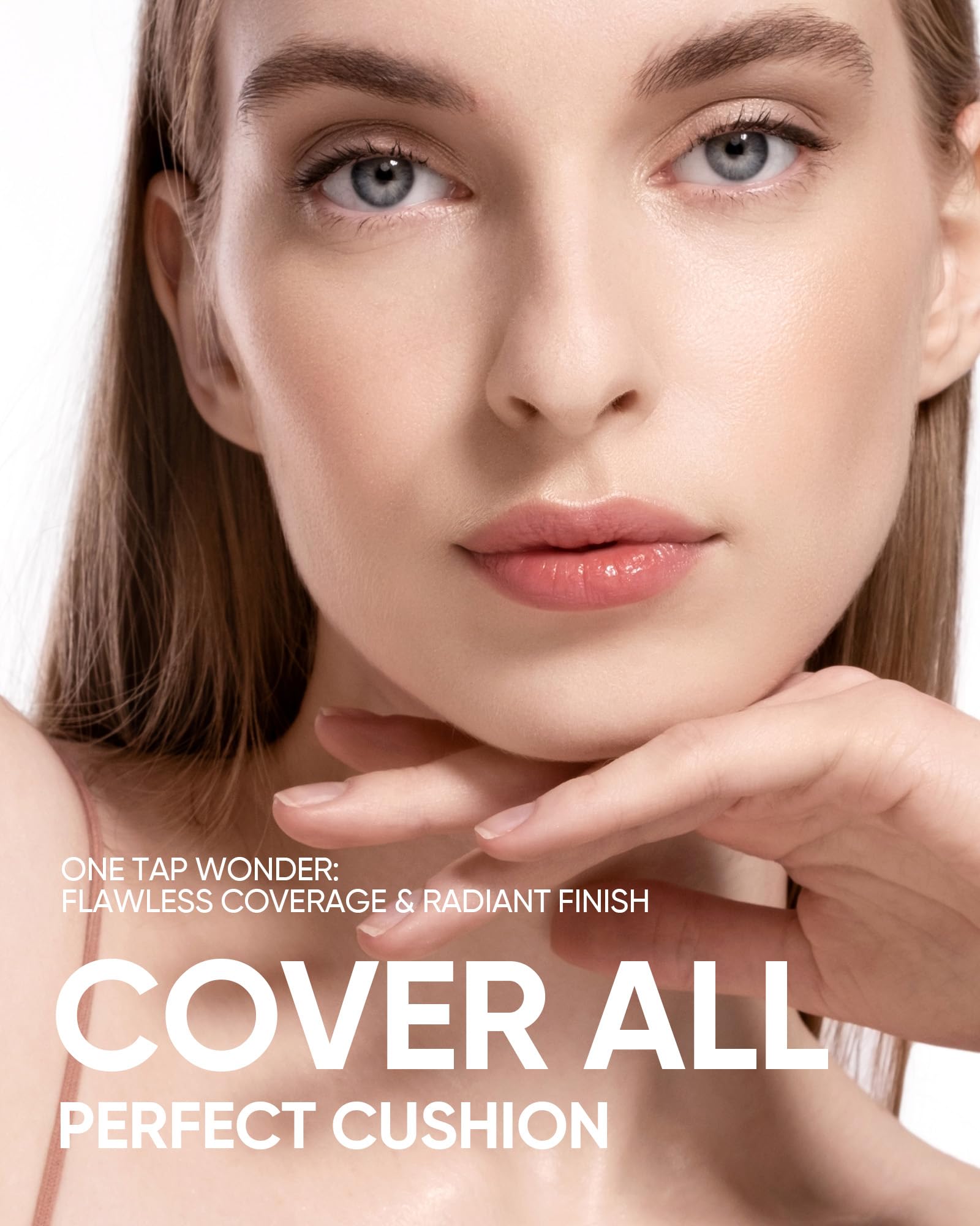 SKINTIFIC Cushion Foundation | Full Coverage, Weightless Feel, Satin Glow Finish, Sweatproof & Oil-Control