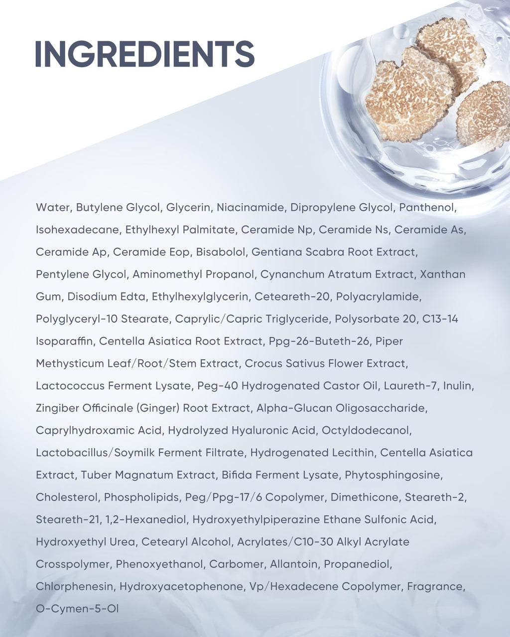 SKINTIFIC Truffle Biome Skin Cream Gel Moisturizer – Two-Layer Gel & Bubble Hydration with White Truffle