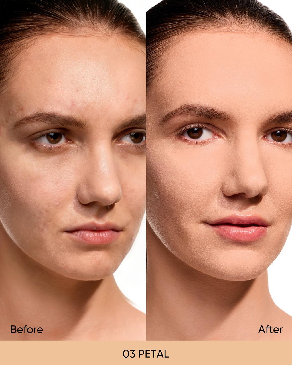 SKINTIFIC Velvet Matte Cushion Foundation Blue 03 Petal – Full Coverage, 12H Oil Control, Waterproof