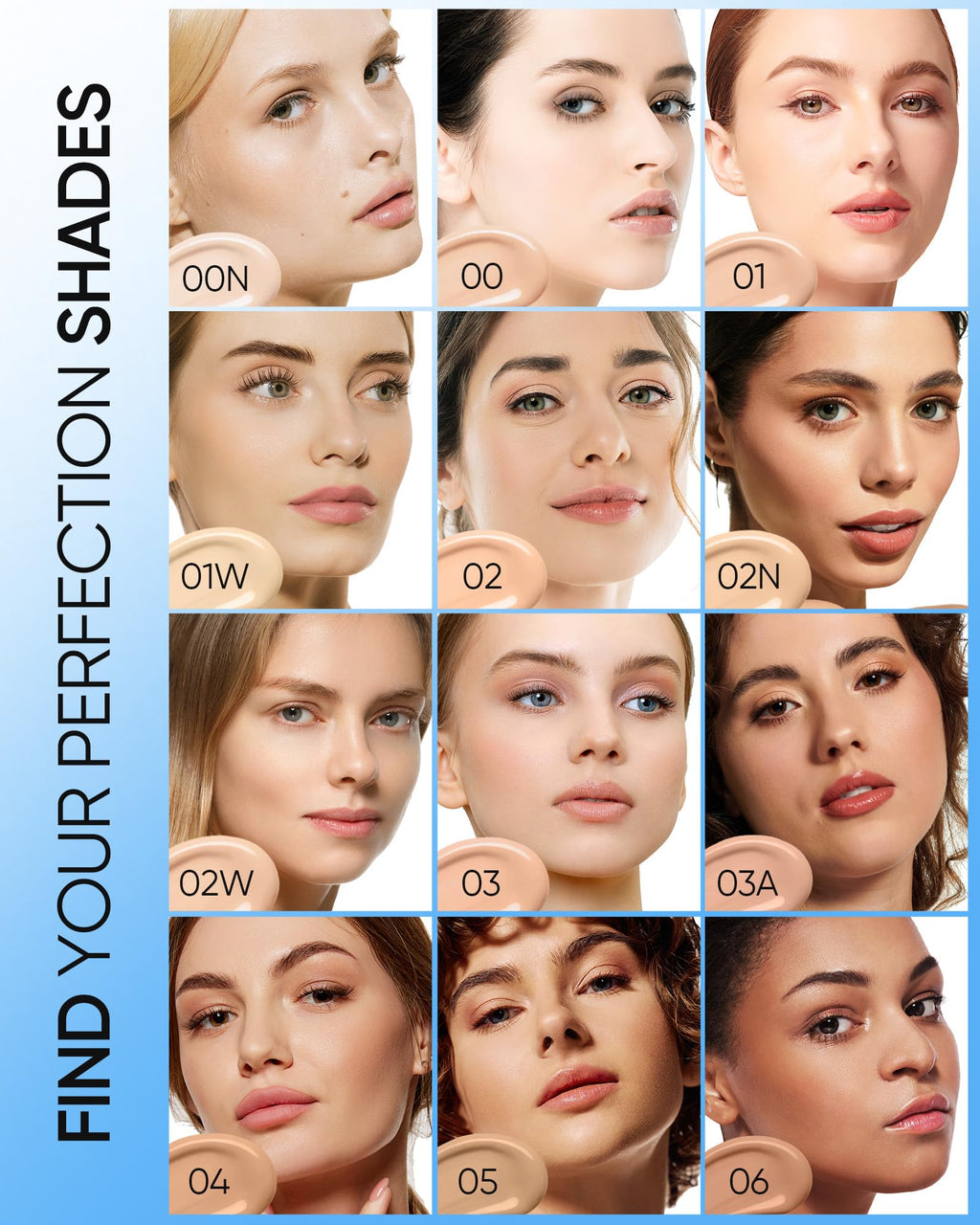 SKINTIFIC Velvet Matte Cushion Foundation Blue 03 Petal – Full Coverage, 12H Oil Control, Waterproof