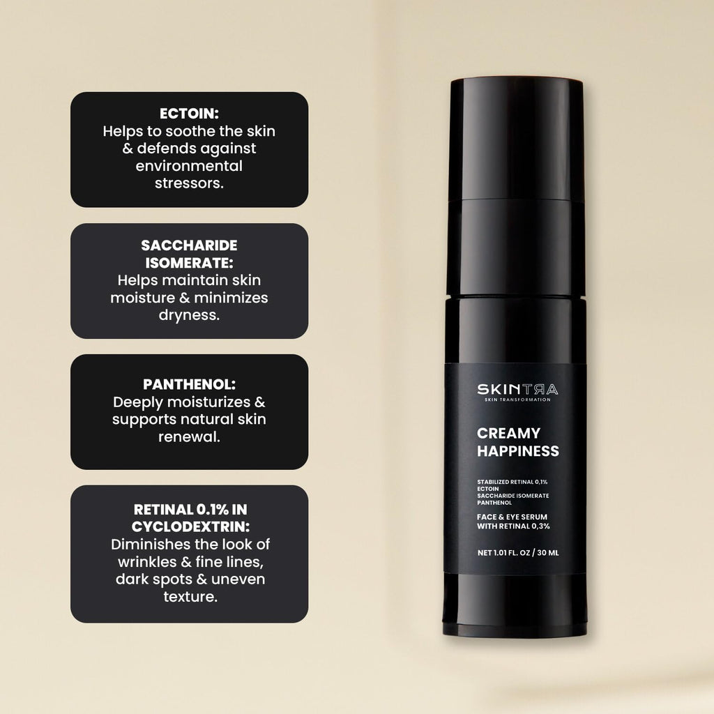 SkinTra Creamy Happiness: Advanced Retinal Emulsion 0.1% Encapsulated – 30 ml
