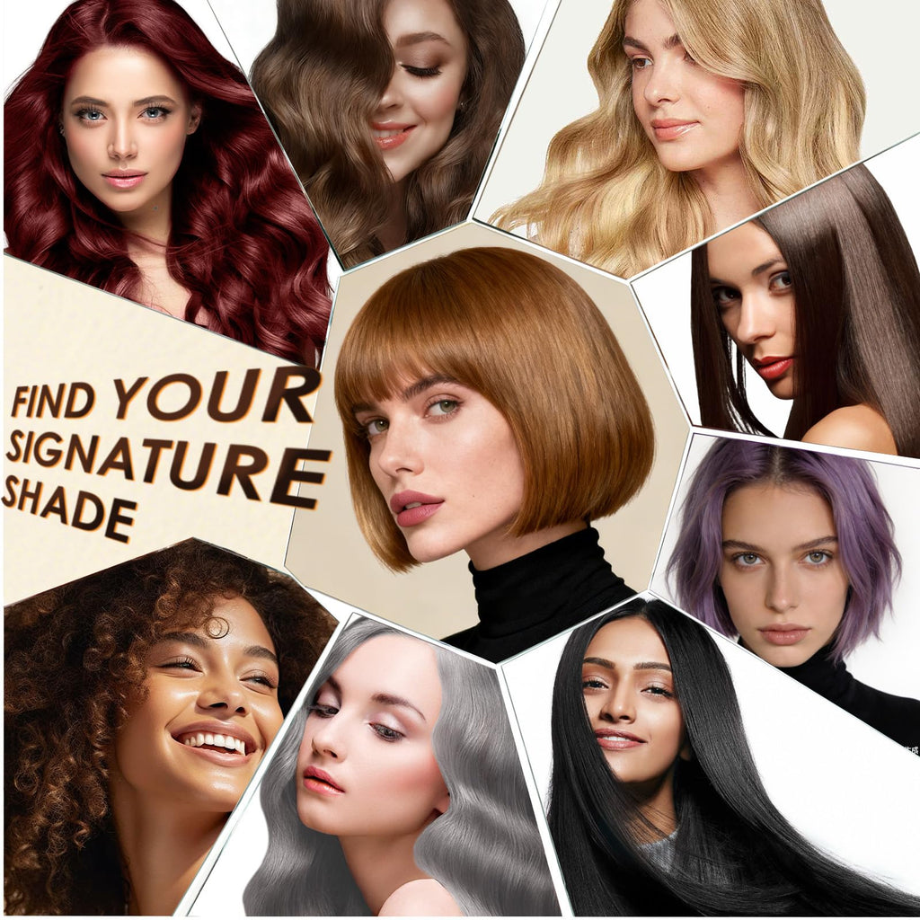 Sklight Hair Dye Shampoo 3-in-1 – Root-to-Tip Color (16.9 oz, Blonde Brown)