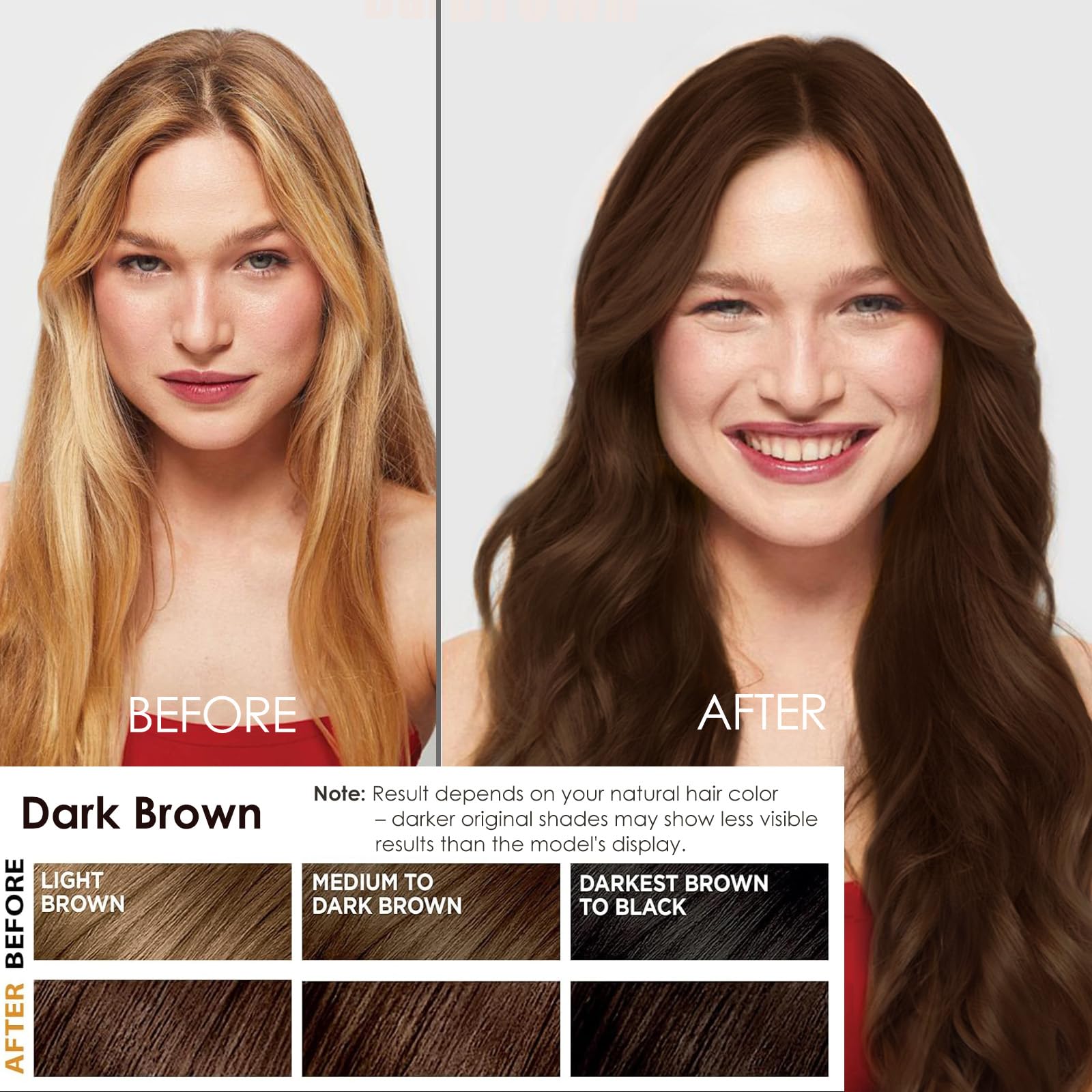 Sklight Hair Dye Shampoo 3 in 1 – Gray Coverage, Long-Lasting Color, 16.9 fl oz