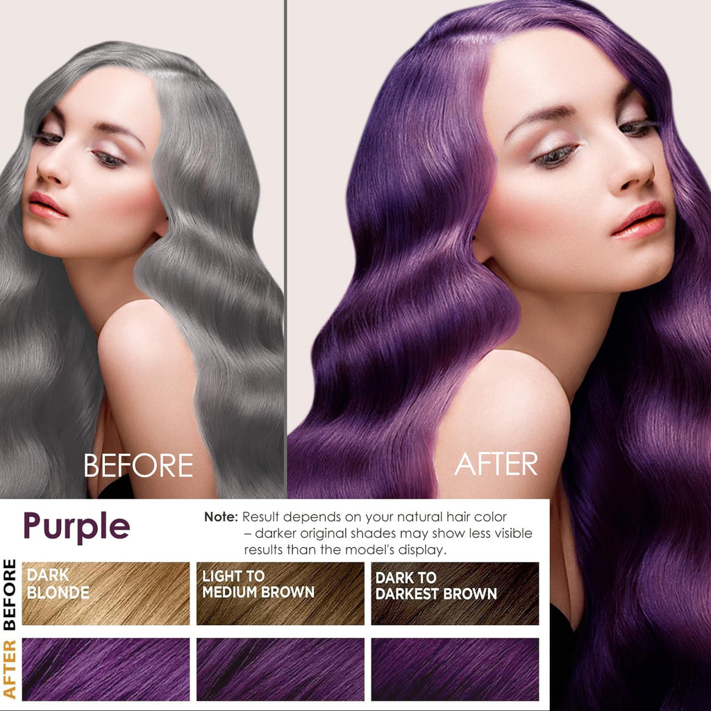 Sklight Hair Dye Shampoo 3-in-1 — Rich Purple Color, 16.9 fl oz