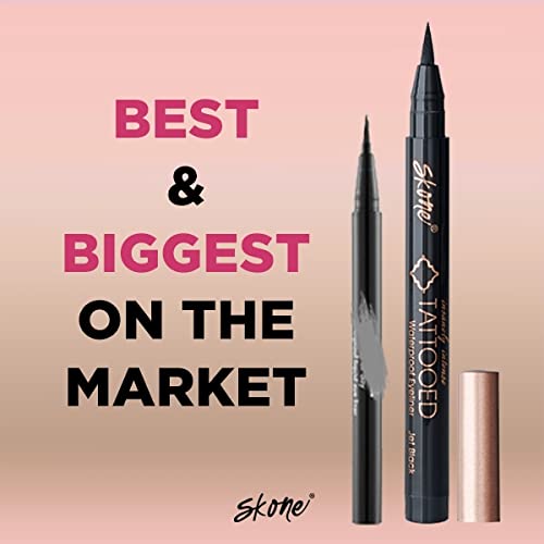 Skone Insanely Intense Tattooed Eyeliner Pen – Hunter Green, Waterproof & Smudge-Proof (0.07 oz)