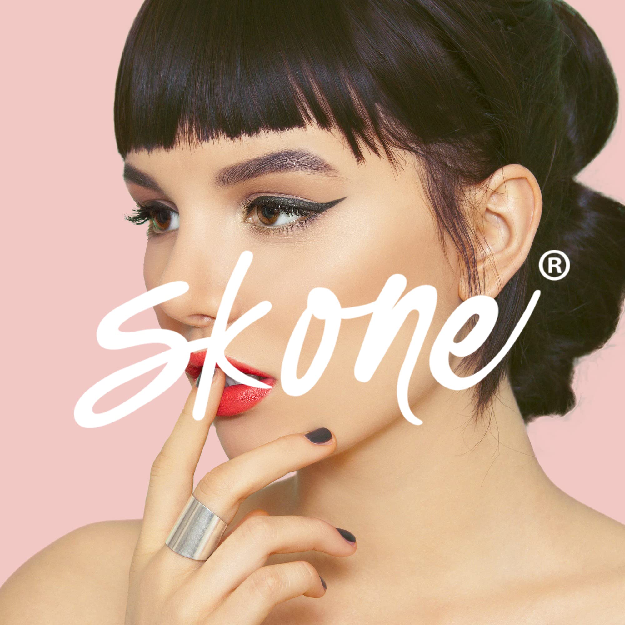 Skone Waterproof Liquid Eyeliner – Long-Lasting, Smudge-Proof Jet Black with Felt Tip
