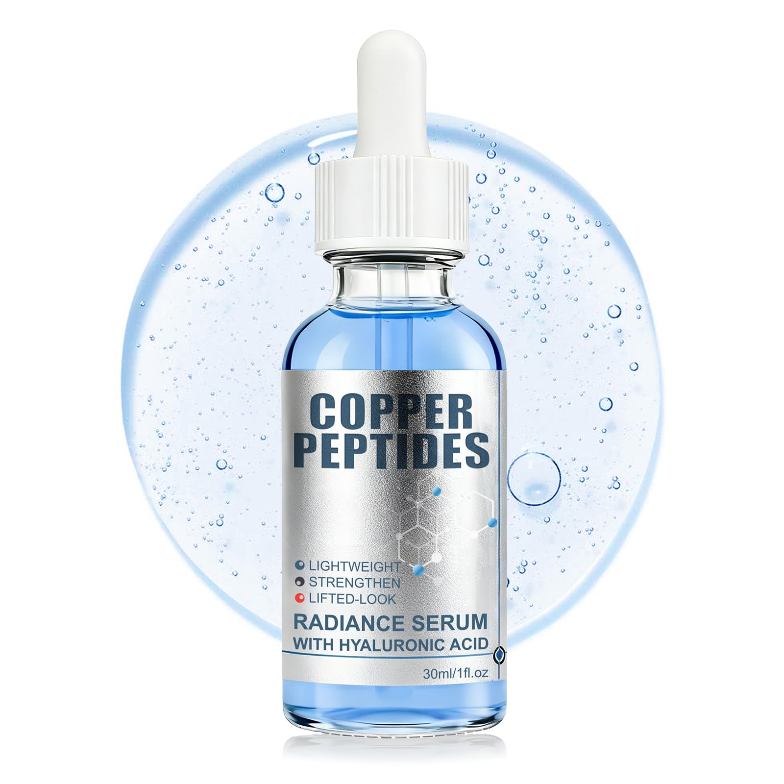 SKSOYT Copper Peptide Serum for Face – GHK-Cu + Hyaluronic Acid
