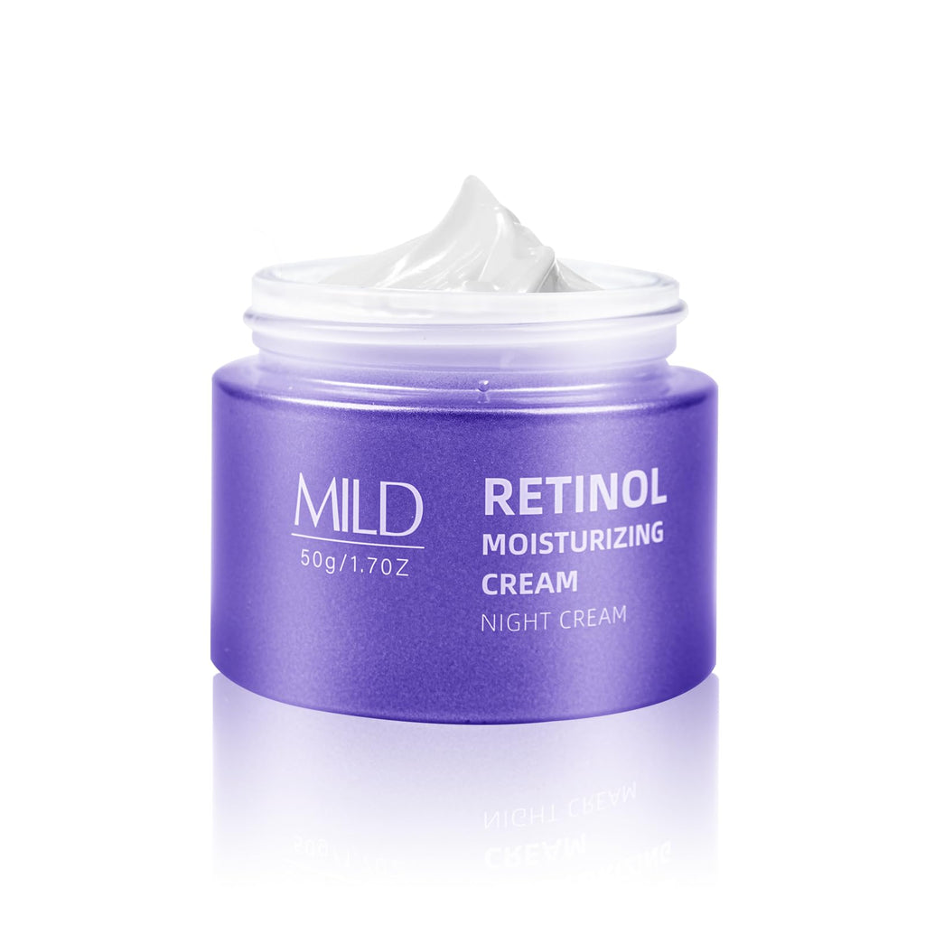SKSOYT Retinol & Hyaluronic Night Cream – Anti-Aging Moisturizer, 1.7 oz