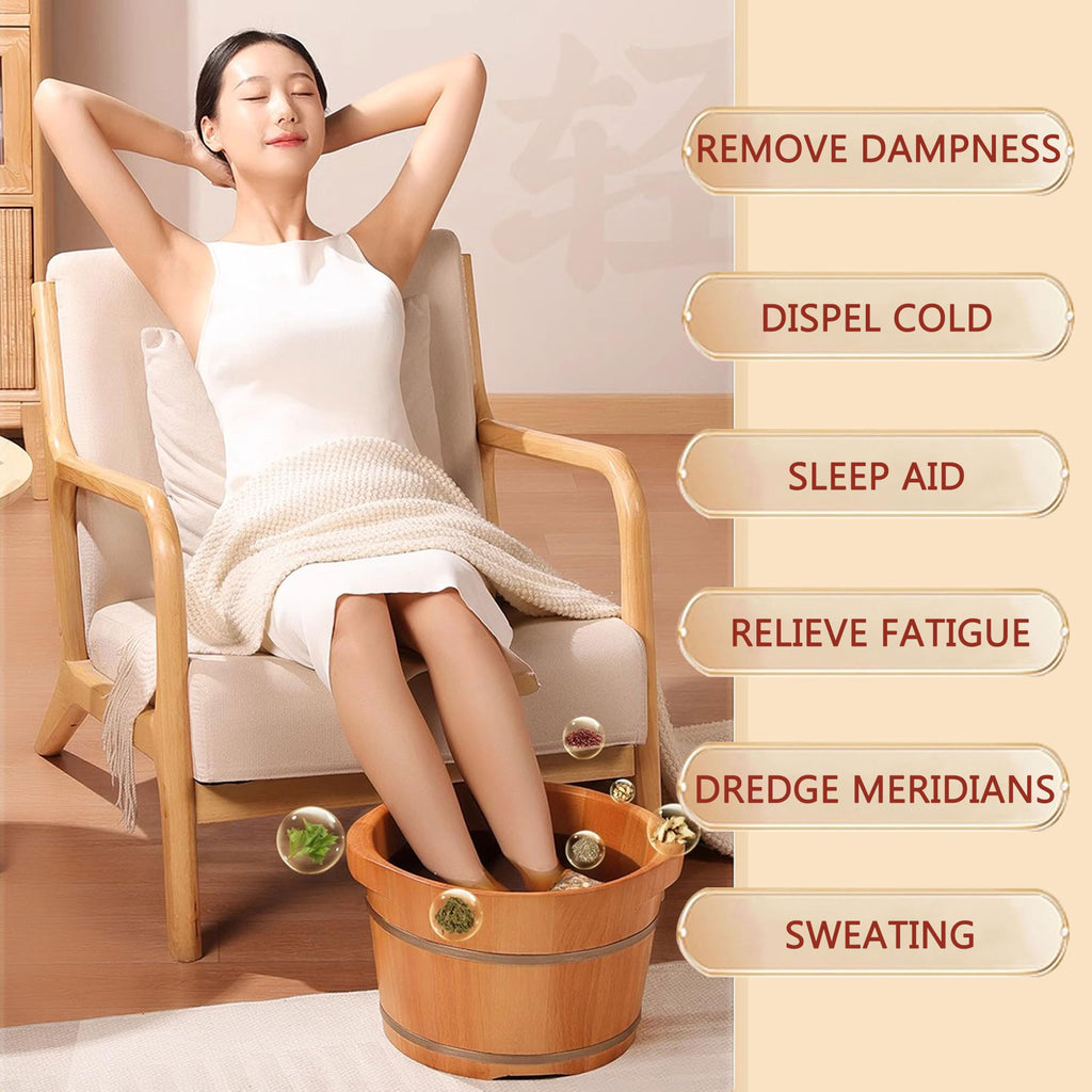 SKVSKV 30 PCS Body Herbal Detox Foot Soak – Mugwort & Ginger Foot Bath Pods