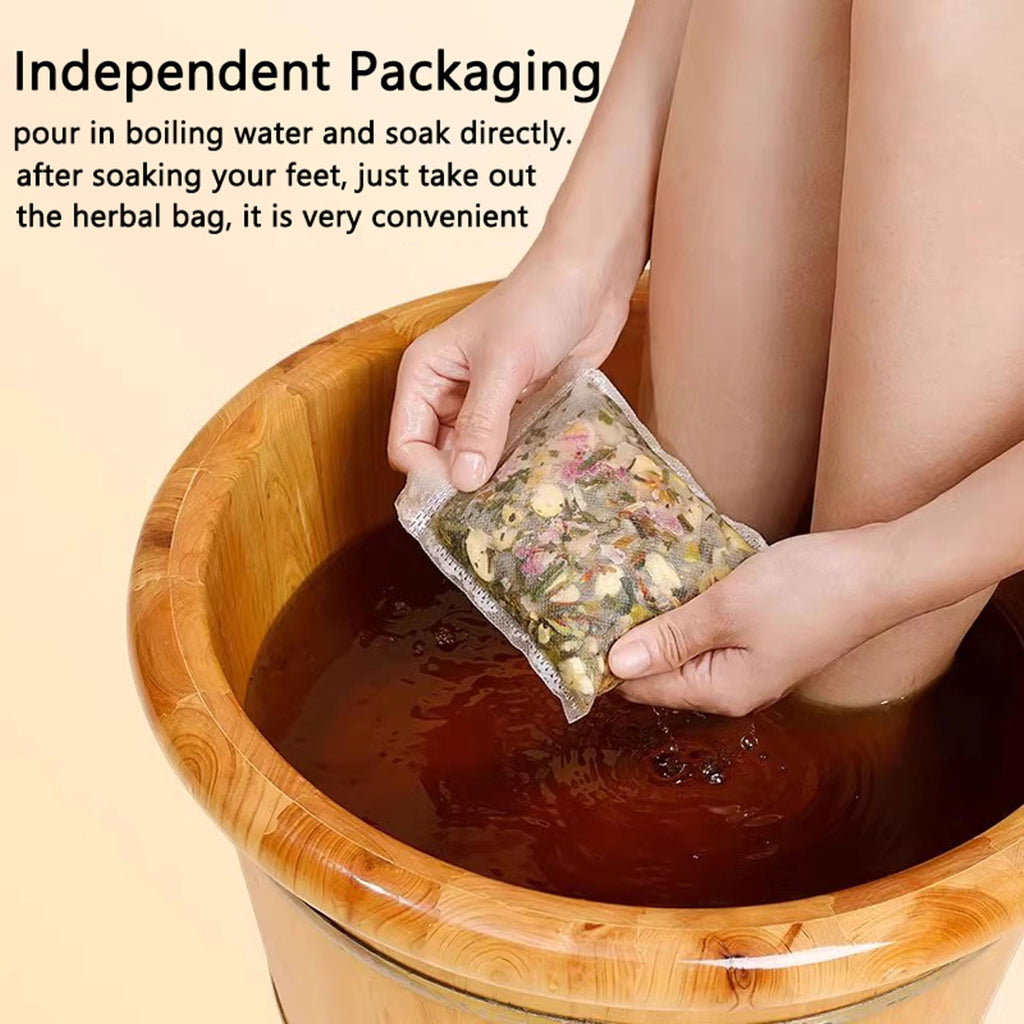 SKVSKV 30 PCS Body Herbal Detox Foot Soak – Mugwort & Ginger Foot Bath Pods